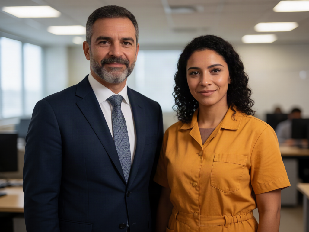 Chefe e funcionária 